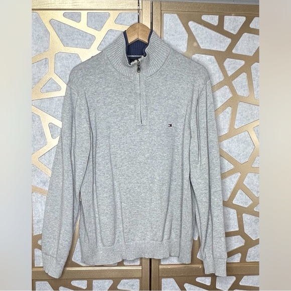 Vintage Tommy Hilfiger Pullover Sweater 1/2 Zipper - Picture 1 of 6